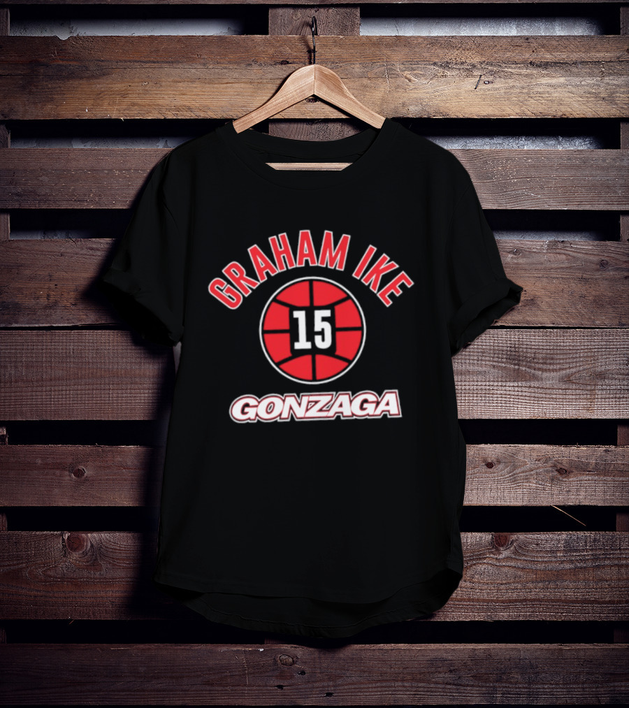 Graham Ike 15 Gonzaga Basketball Gonzaga Bulldogs T-Shirt