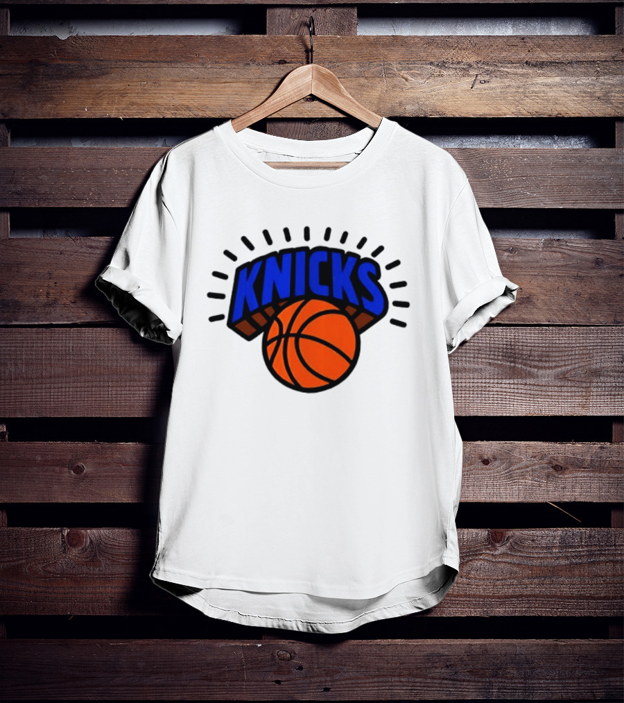 2026 NBA Let's Go New York Knicks Caricatures Two Sided T-Shirt