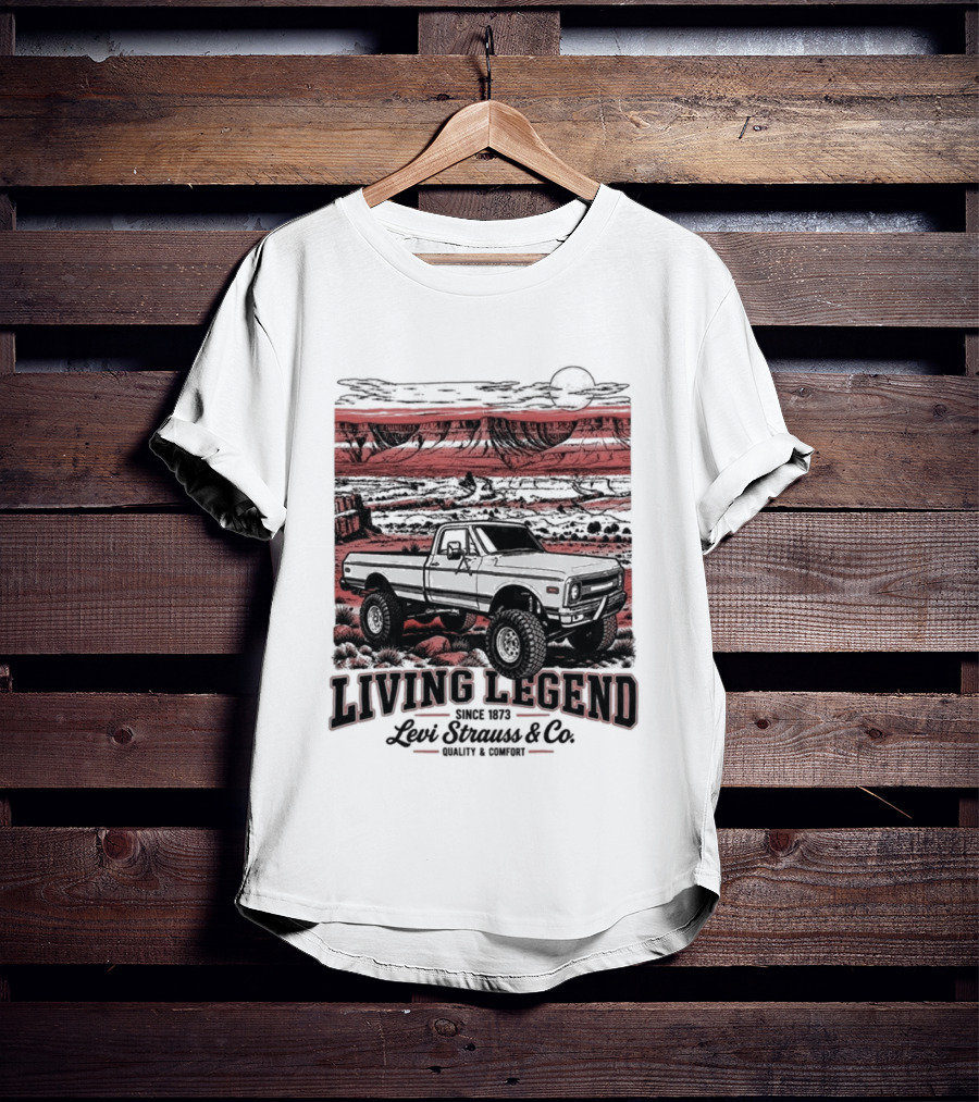 Living Legend Lewis Bros Motor Co Four Wheel Drive Trail Racing Adventure T-Shirt