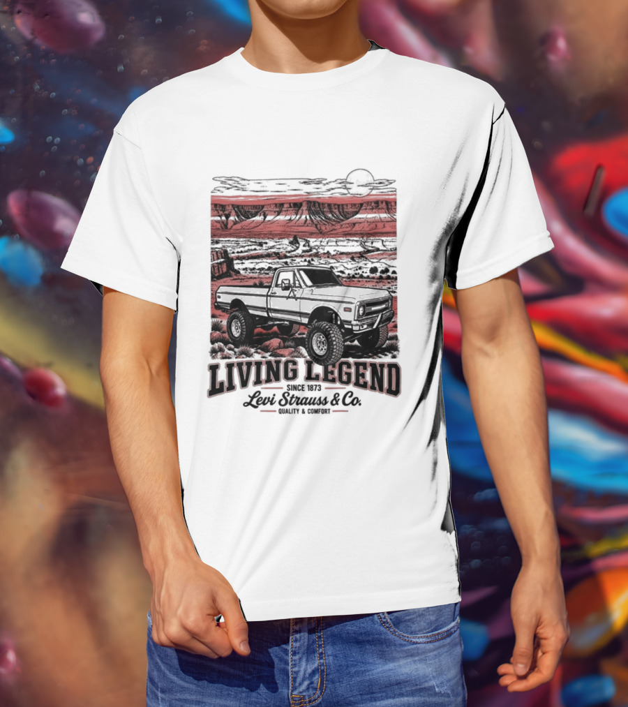 Living Legend Lewis Bros Motor Co Four Wheel Drive Trail Racing Adventure T-Shirt