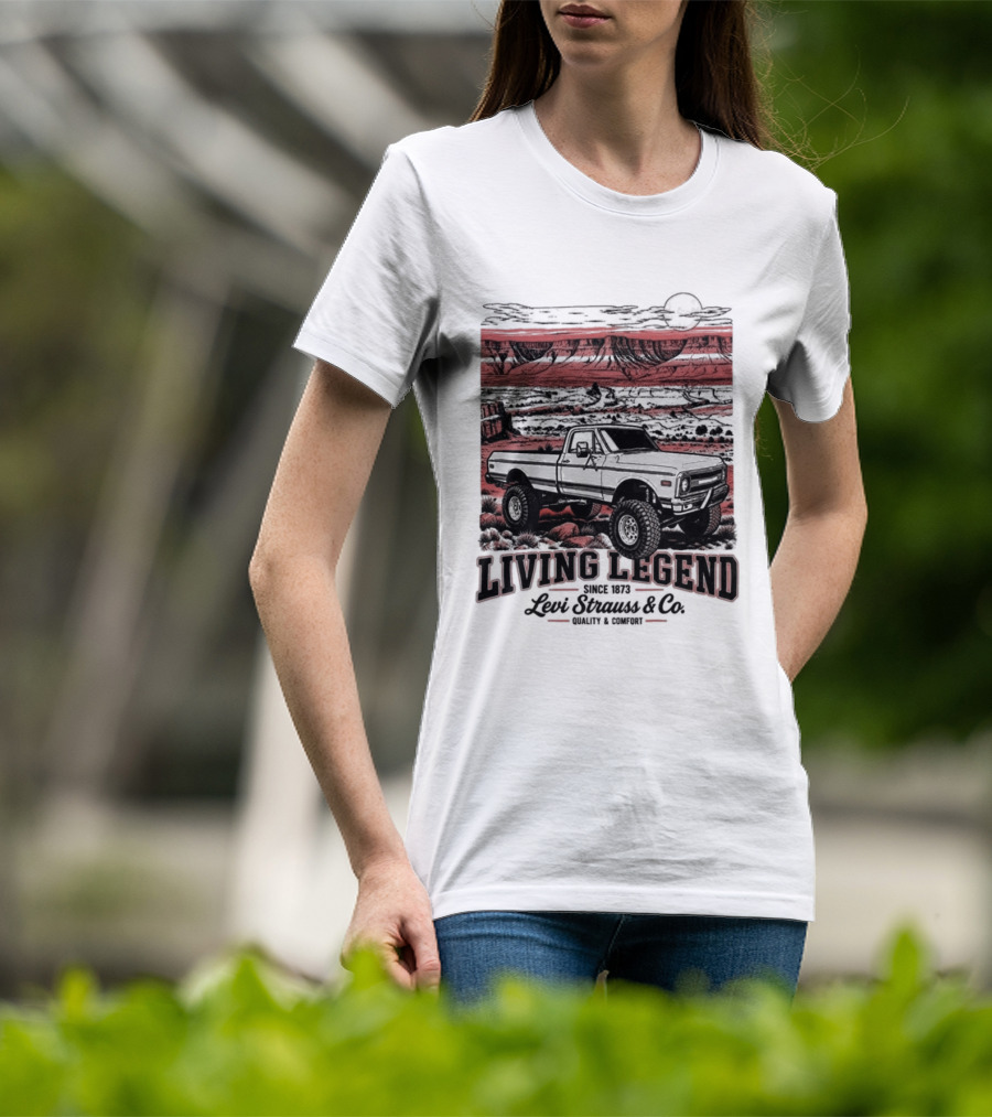 Living Legend Lewis Bros Motor Co Four Wheel Drive Trail Racing Adventure T-Shirt
