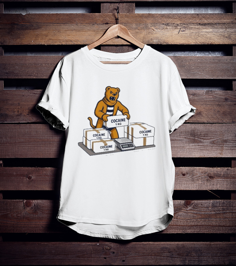 Penn State Cocaine 1kg Bear Weighing Parcels T-Shirt