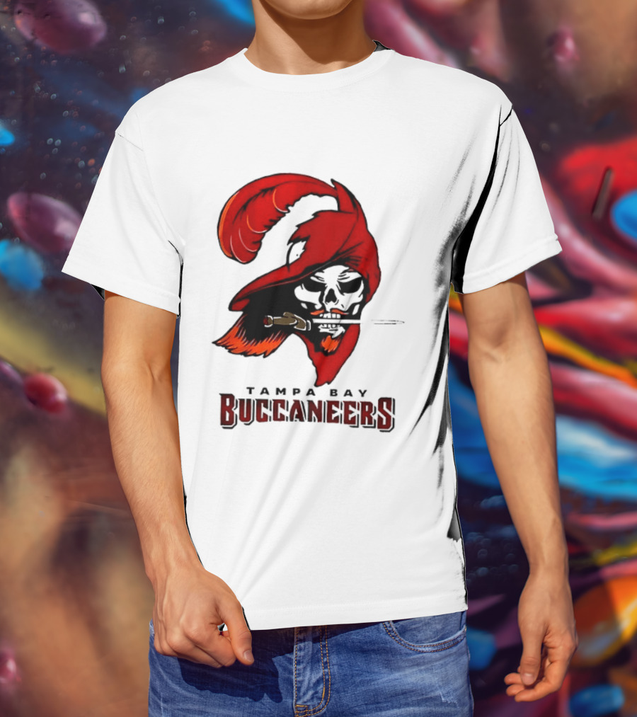 Rueben Bain Jr Tampa Bay Buccaneers 2026 Fire The Cannons Football Skeleton Pirate Flag T-Shirt