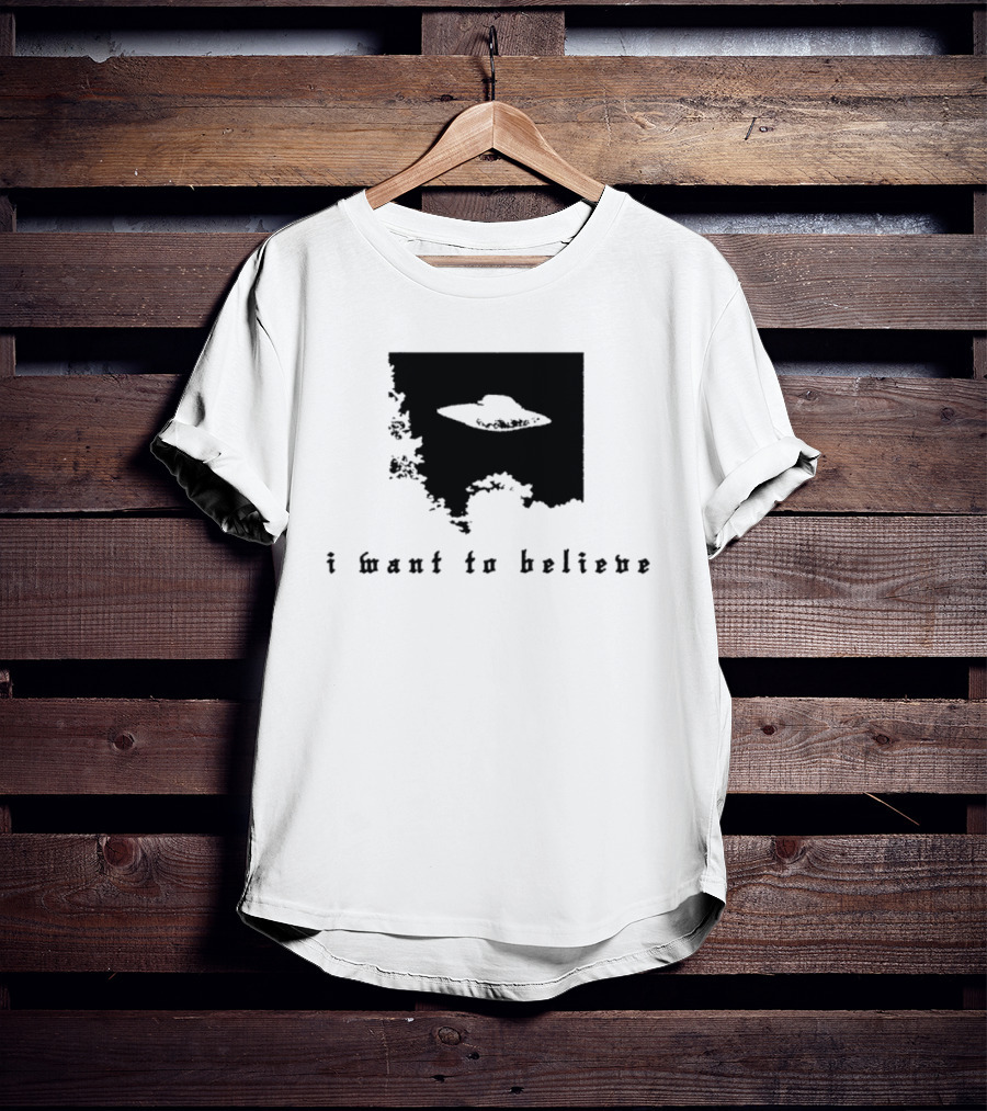I Want To Believe UFO The X Files Alien T-Shirt