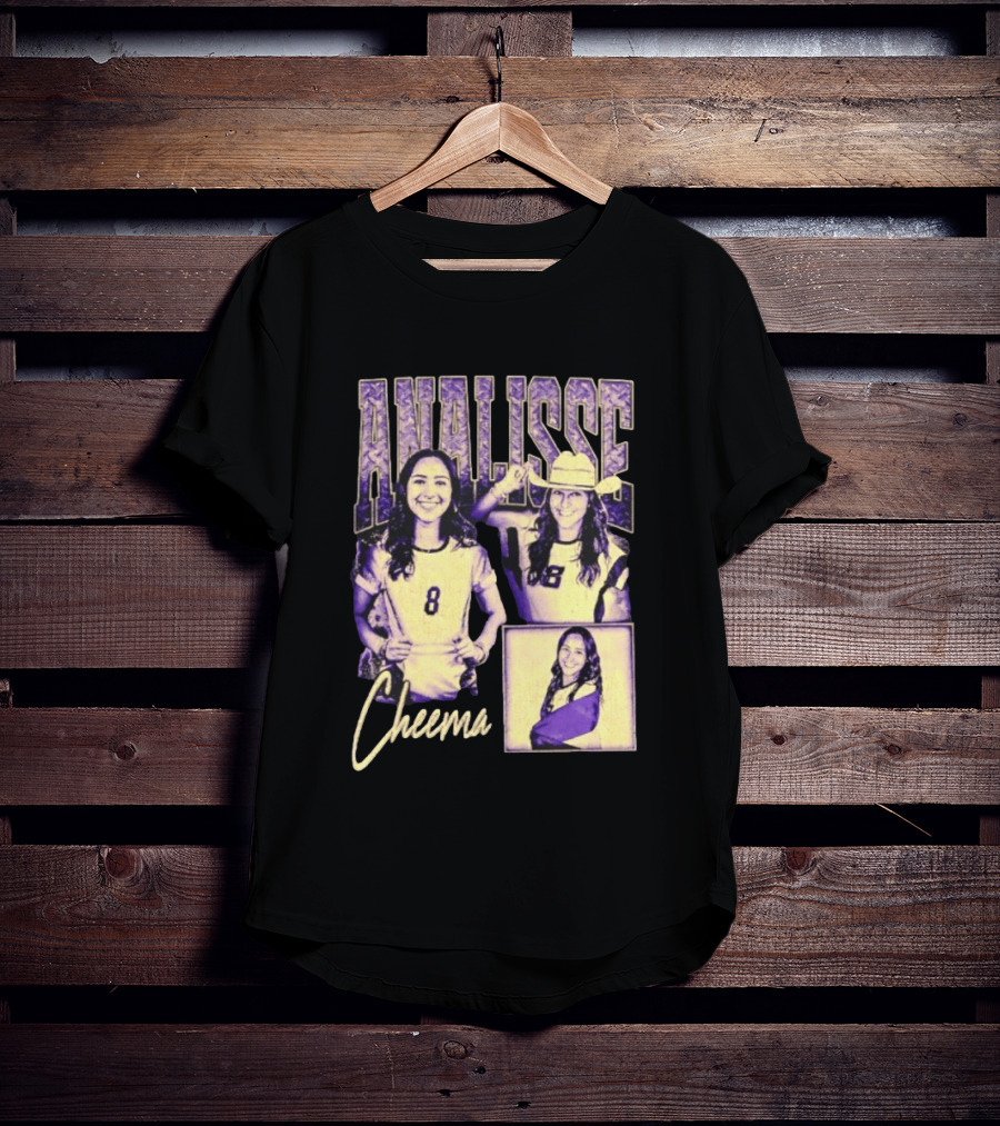 Analisse Cheema Number 8 Jersey Sports Athlete T-Shirt