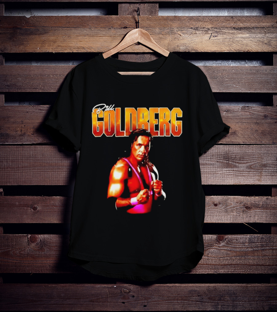 Bill Goldberg Bret Hart Portrait Wrestling Legends T-Shirt