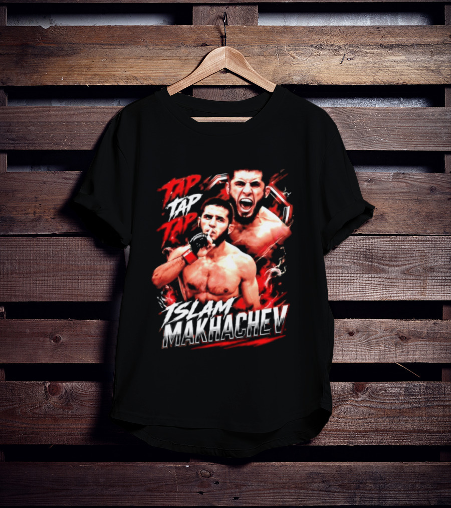 Islam Makhachev Tap Tap Tap UFC MMA Mixed Martial Arts Fighter T-Shirt