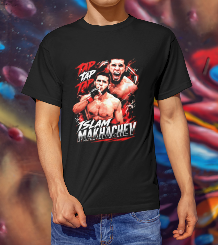 Islam Makhachev Tap Tap Tap UFC MMA Mixed Martial Arts Fighter T-Shirt