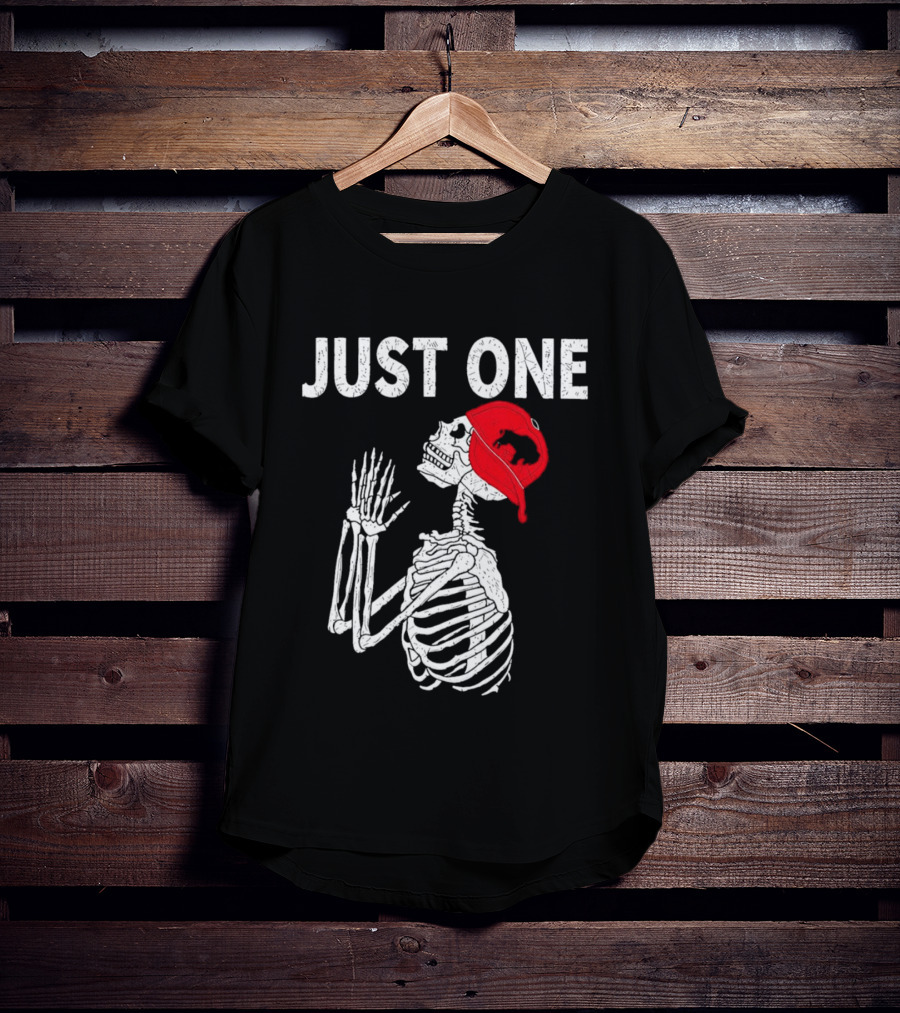Buffalo Bills Just One Skeleton In Red Cap T-Shirt
