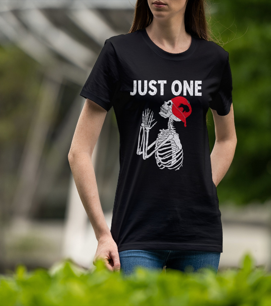 Buffalo Bills Just One Skeleton In Red Cap T-Shirt