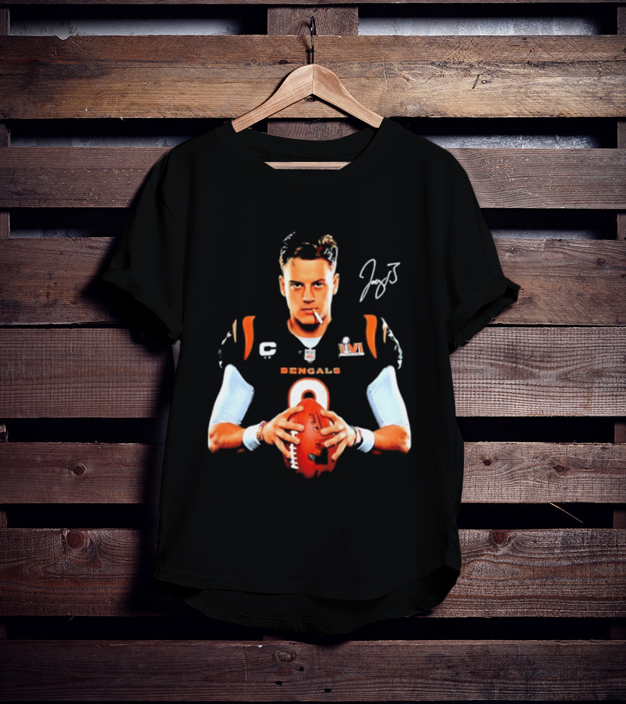 Cincinnati Bengals Joe Burrow Smoking Joey B Signature T-Shirt