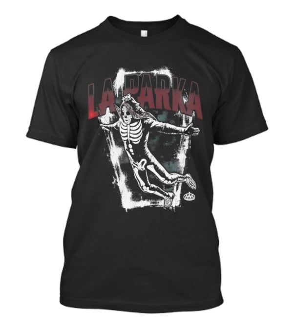 La Parka Skeleton Coffin Art AAA Wrestling T-Shirt