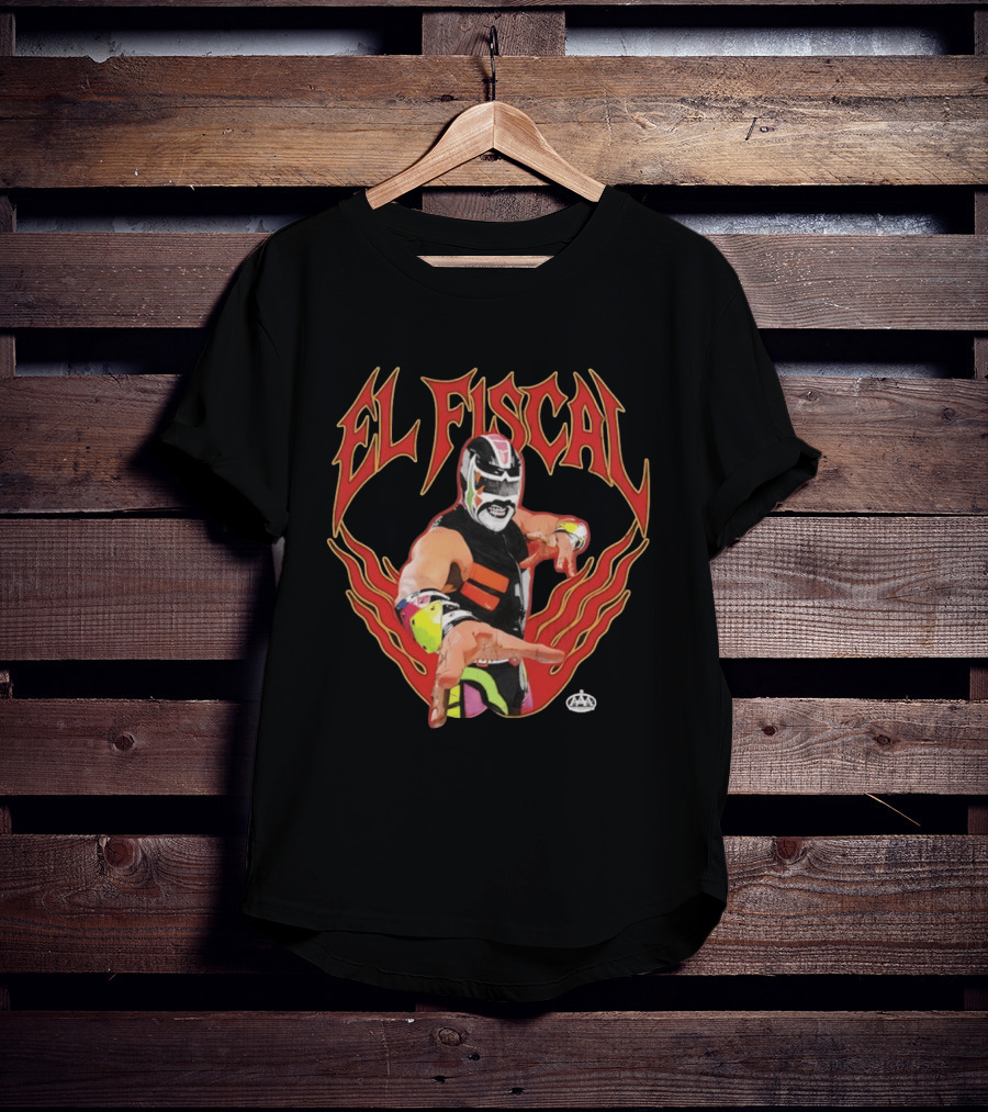 El Fiscal Luchador AAA Wrestling Mask Pose T-Shirt