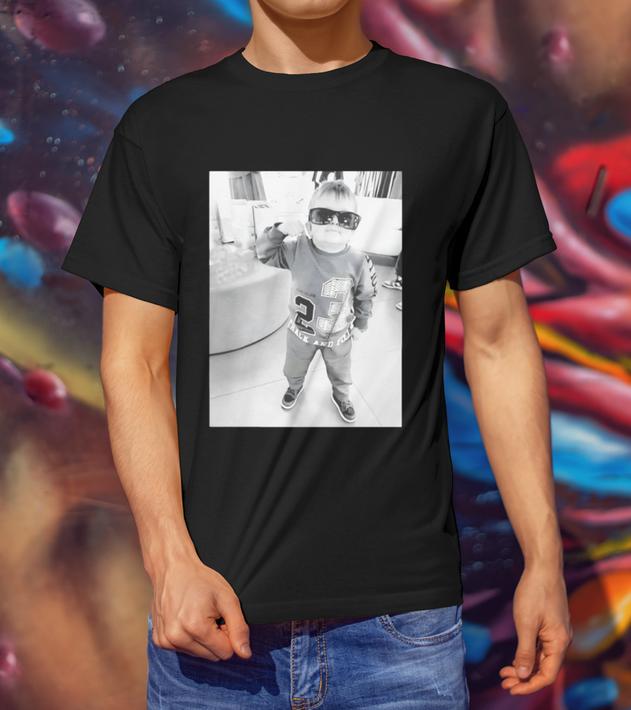 Hasbulla Hasbik Photo 23 Track And Field Black And White T-Shirt