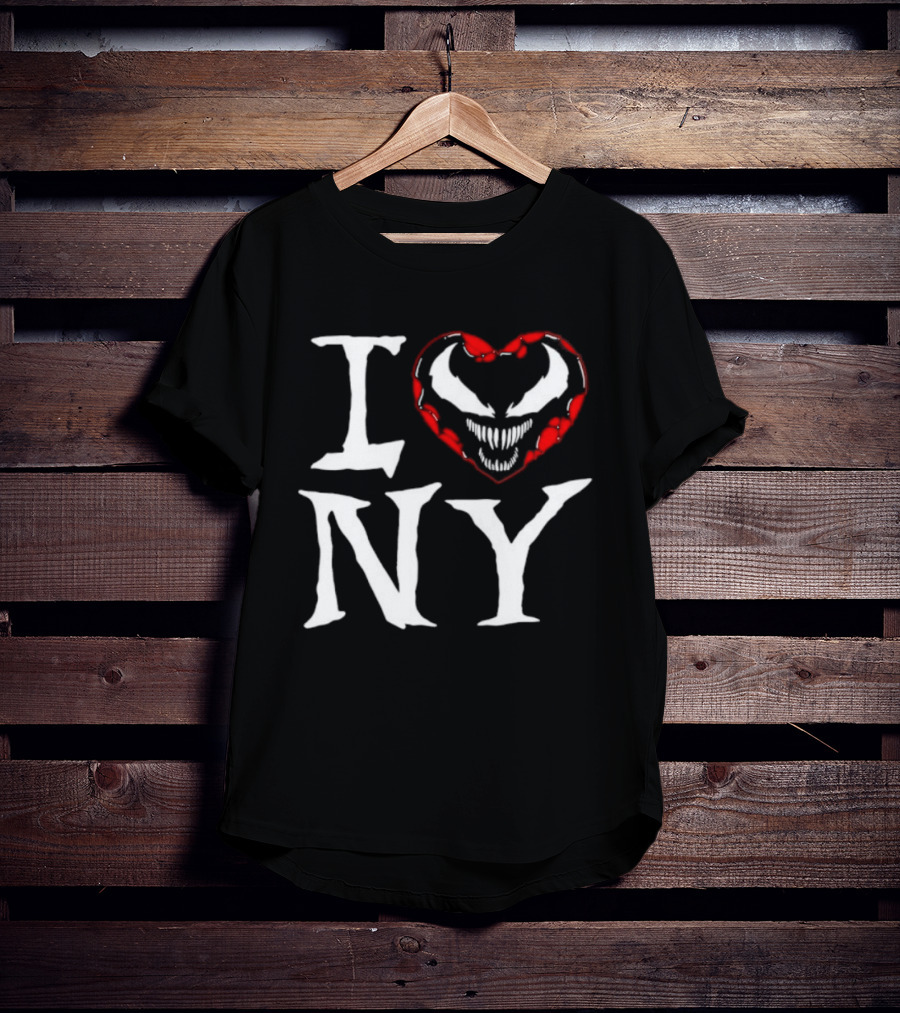I Love New York Venom Heart Marvel Symbiote T-Shirt