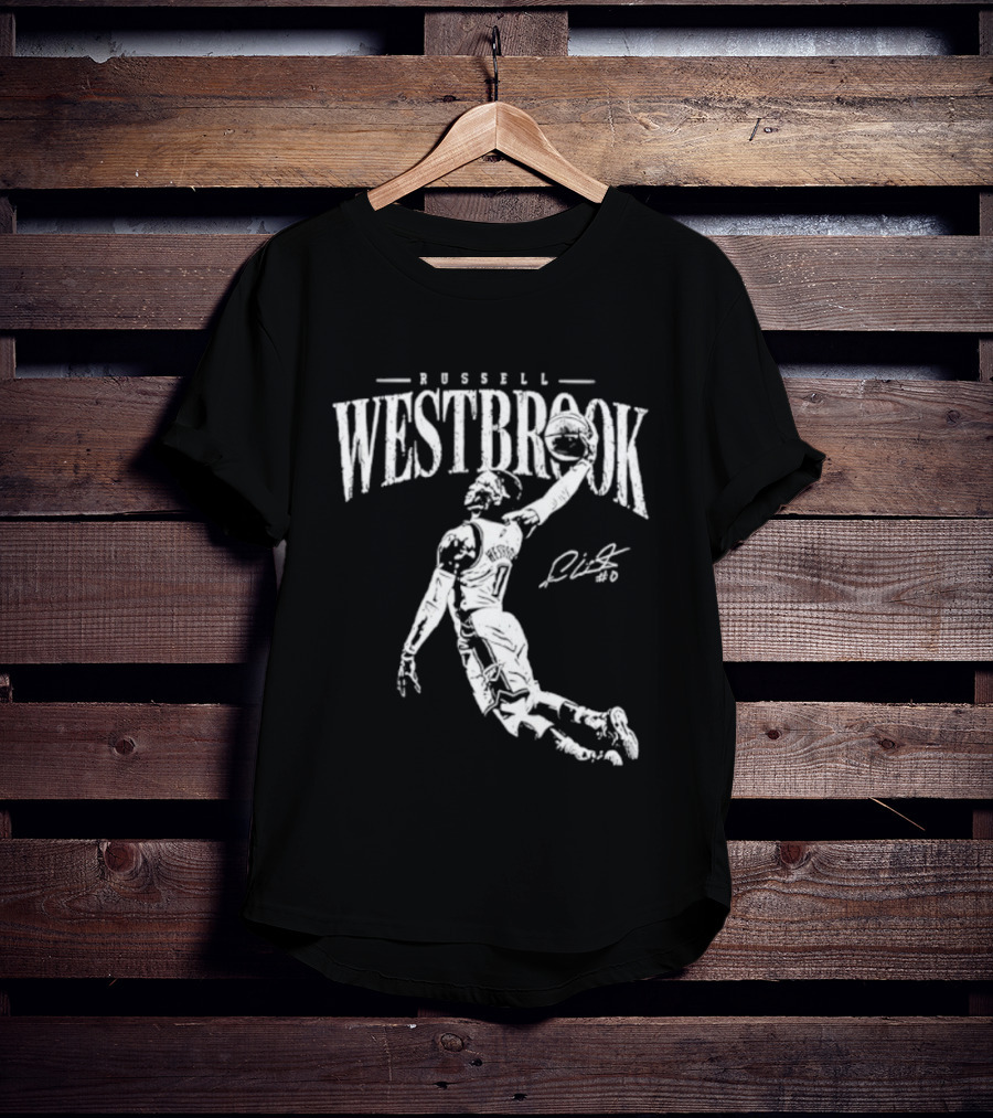 Russell Westbrook Oklahoma City Thunder Dunk Signature Basketball T-Shirt