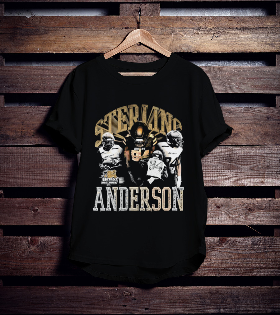 Sterling Anderson Bryant University Bulldogs Football Players T-Shirt