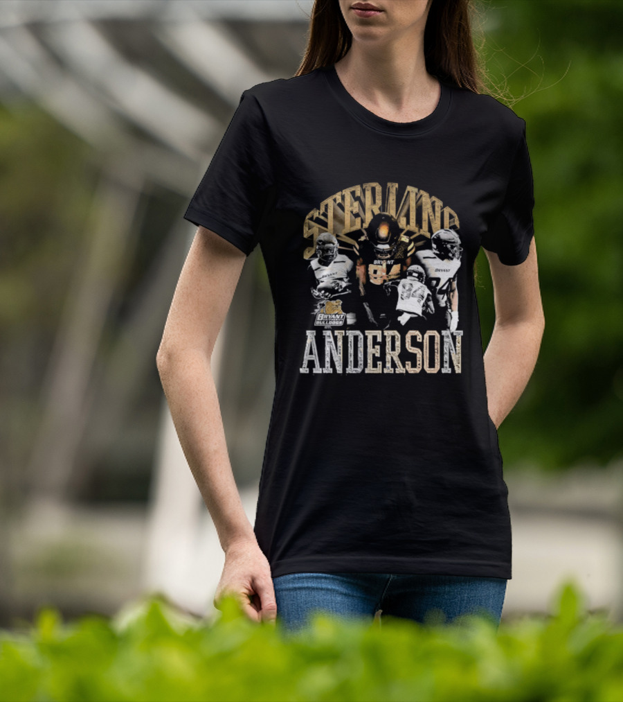 Sterling Anderson Bryant University Bulldogs Football Players T-Shirt