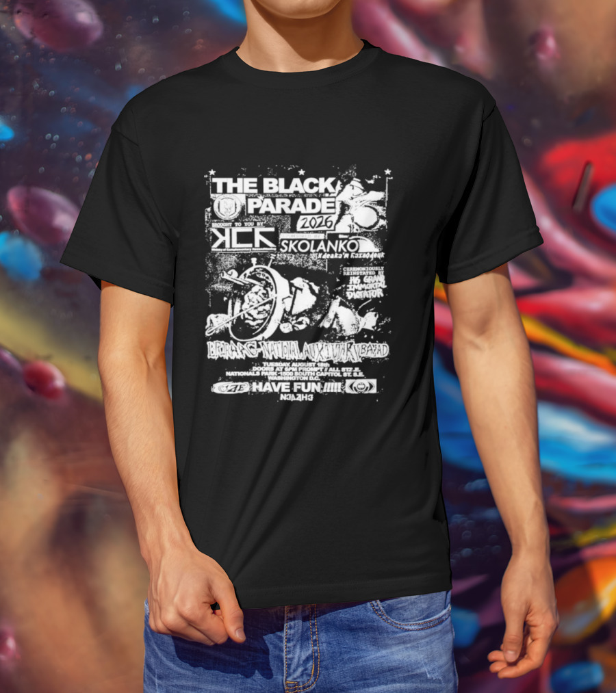 The Black Parade 2026 Briraag National Auxiliary Bayad Presented By Skolanko T-Shirt