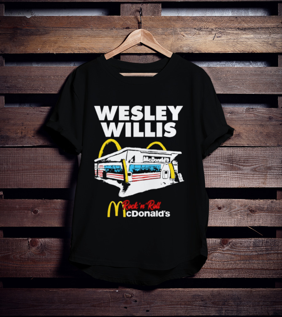 Wesley Willis Rock 'n' Roll McDonald's Vintage Fast Food T-Shirt