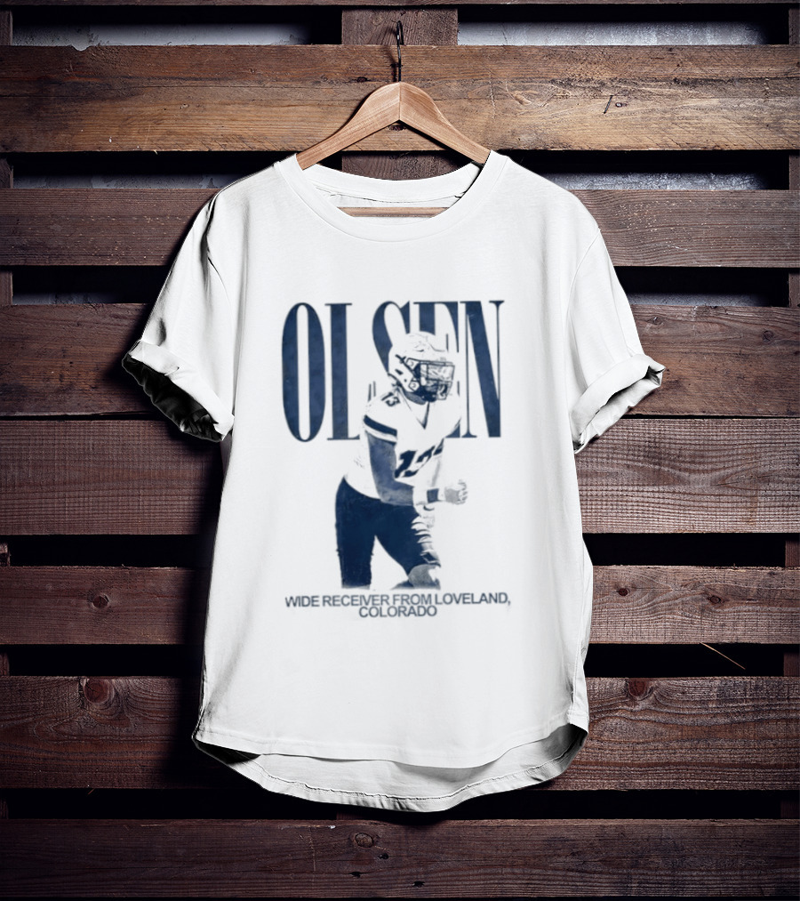 Olsen Wide Receiver Loveland Colorado Player Football T-Shirt
