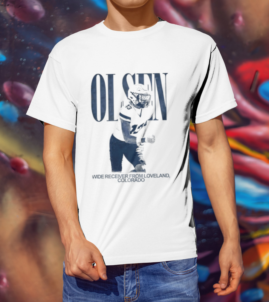 Olsen Wide Receiver Loveland Colorado Player Football T-Shirt