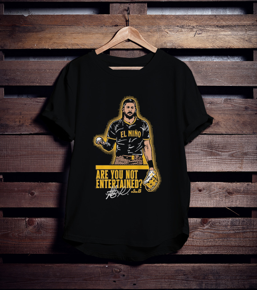 El Nino Are You Not Entertained Baseball Signature T-Shirt