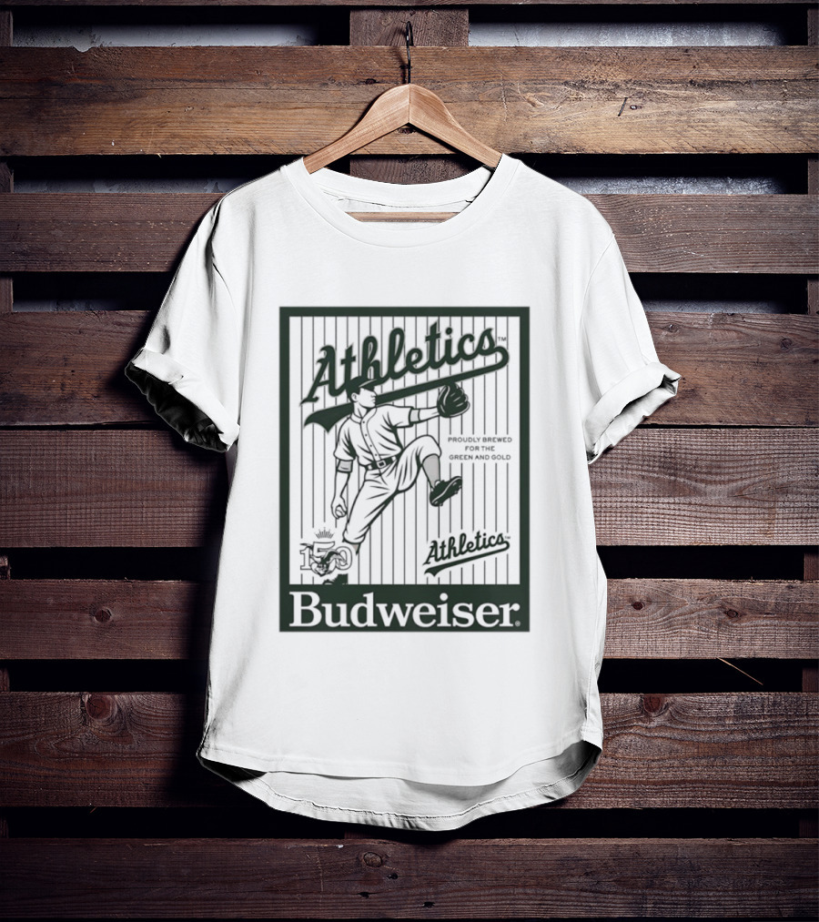 Athletics Baseball Budweiser 150 Years Celebration T-Shirt