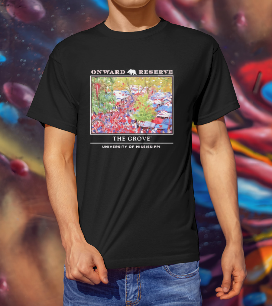 Onward Reserve The Grove University Of Mississippi Tailgate Scene T-Shirt