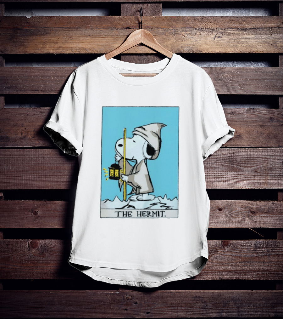 Snoopy The Hermit Tarot Peanuts Charlie Brown T-Shirt