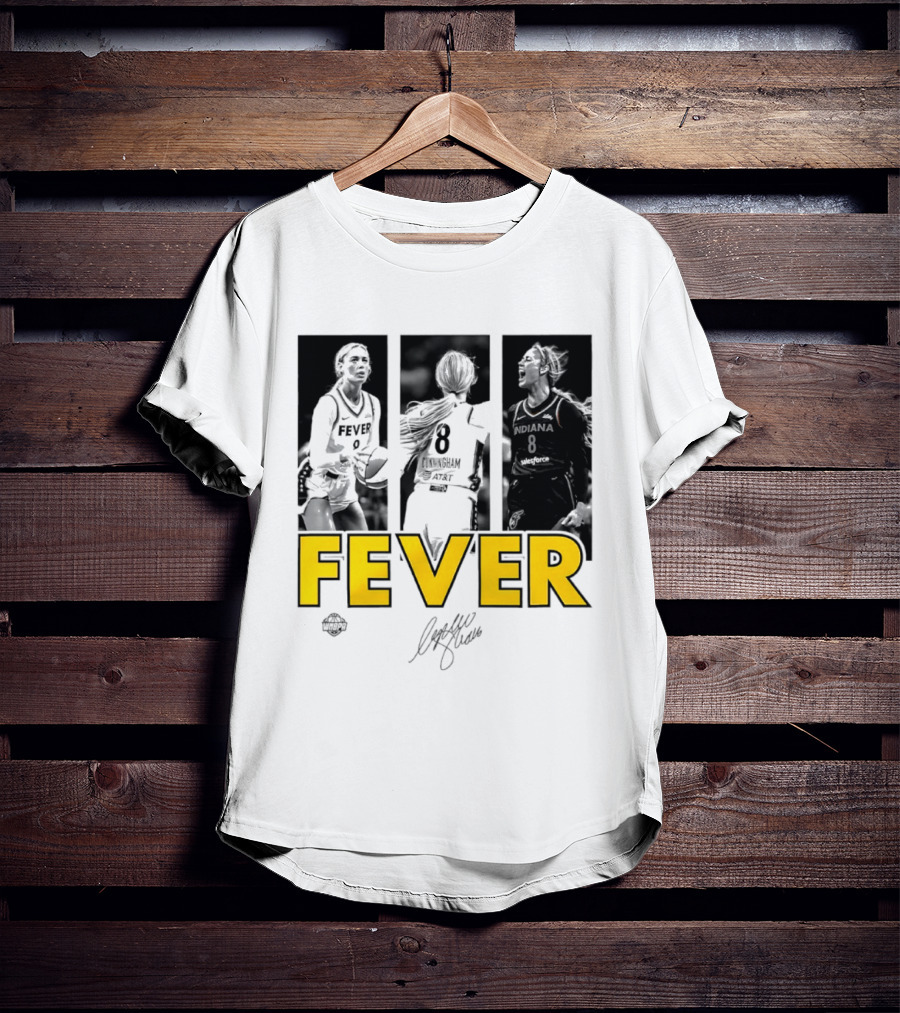 Sophie Cunningham Indiana Fever 8 Signature WNBA Player Collage T-Shirt
