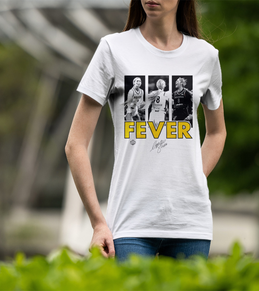 Sophie Cunningham Indiana Fever 8 Signature WNBA Player Collage T-Shirt