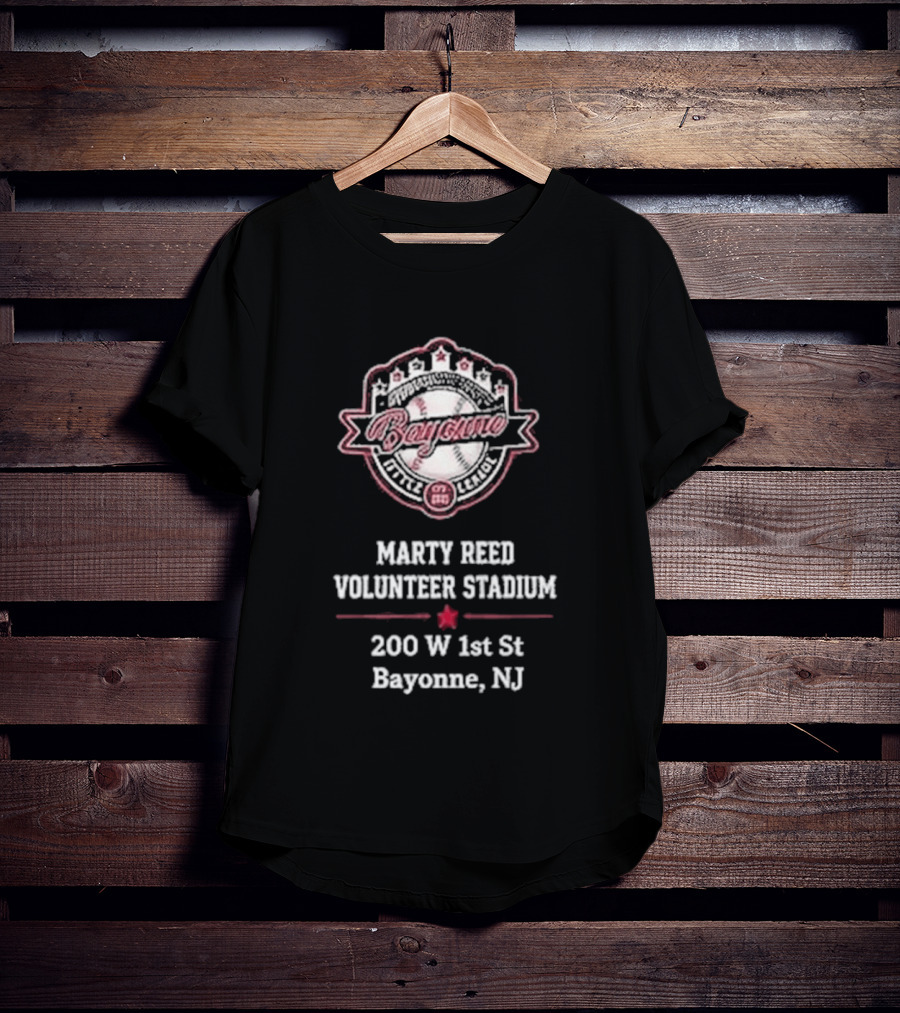Bayonne Marty Reed Volunteer Stadium 200 W 1st St Bayonne NJ Baseball T-Shirt