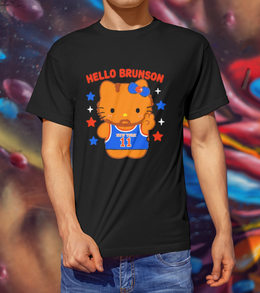 Hello Kitty Jalen Brunson New York 11 Collaboration T-Shirt