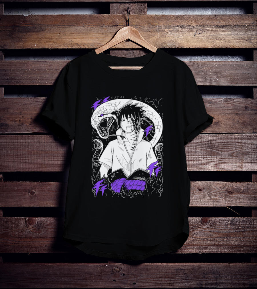 Sasuke Uchiha Orochimaru Snake Naruto Susanoo Mangekyo Sharingan T-Shirt
