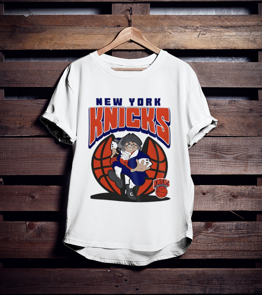 New York Knicks Father Knickerbocker Basketball Mania T-Shirt