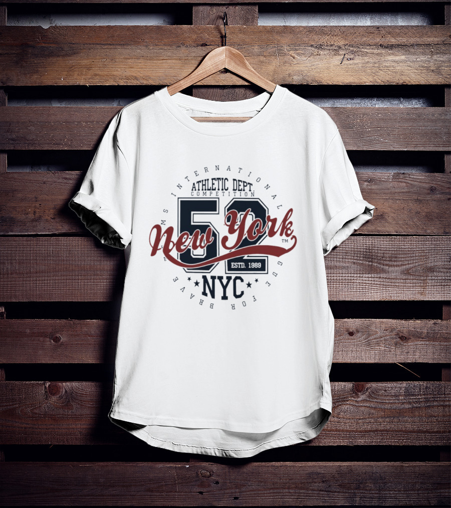 NY International Athletic Dept Competition 52 New York NYC Estd 1989 T-Shirt