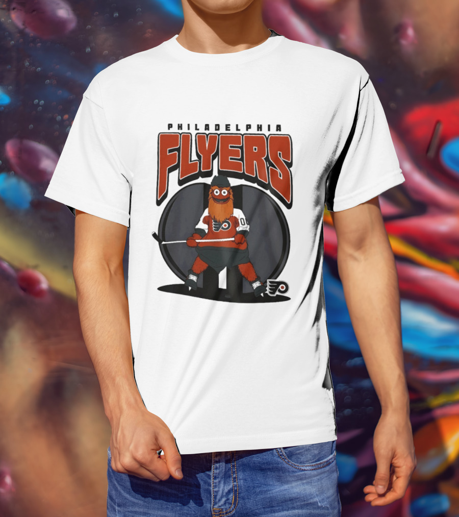 Philadelphia Flyers Gritty Mania NHL 2026 Hockey Mascot Fan Gear T-Shirt