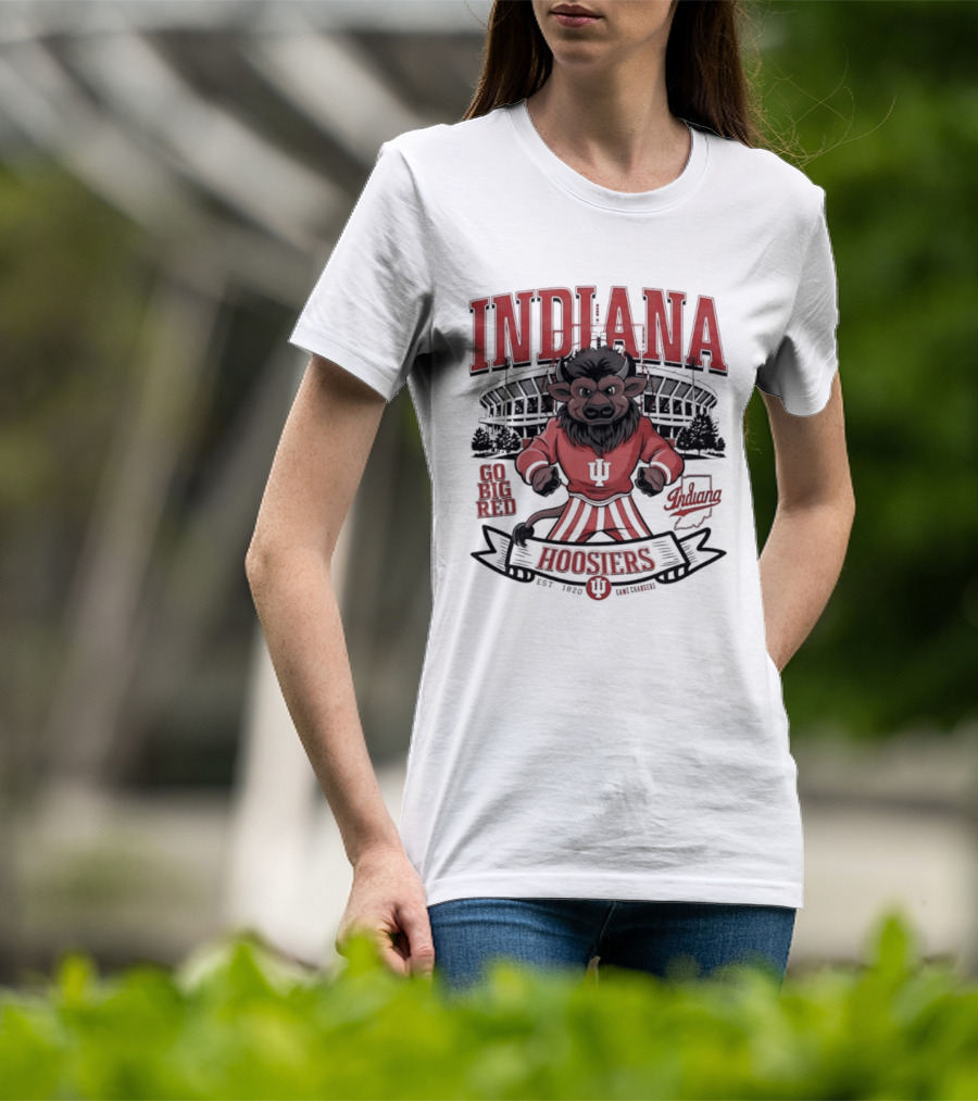 Indiana Hoosiers Go Big Red Lion IU Stadium Est 1820 T-Shirt