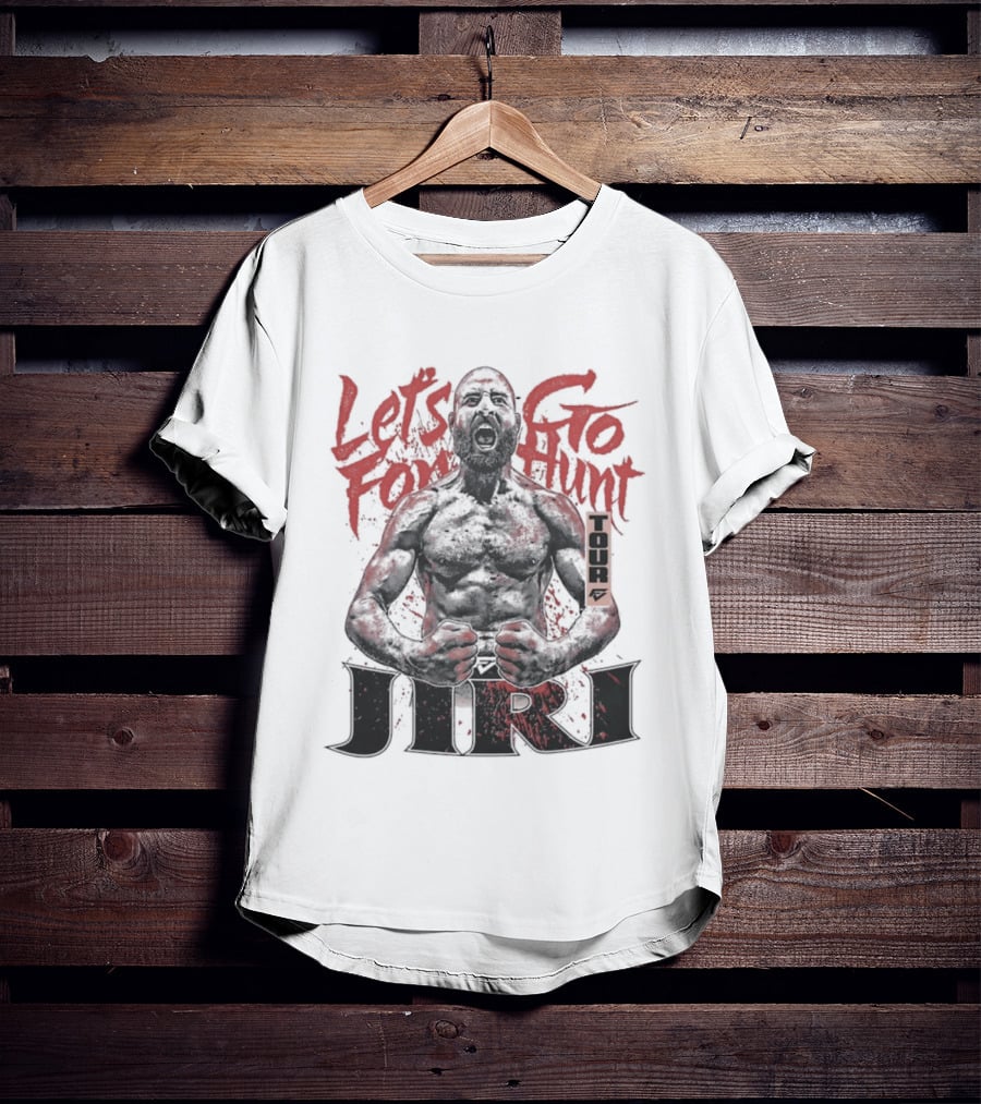 Let's Go For Hunt Jiri Prochazka Text Boxing T-Shirt