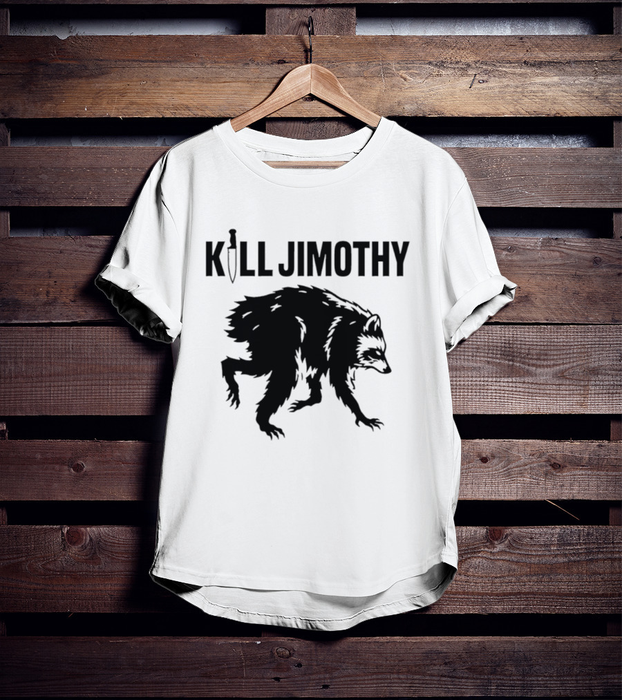 Kill Jimothy Raccoon Meme Knife T-Shirt