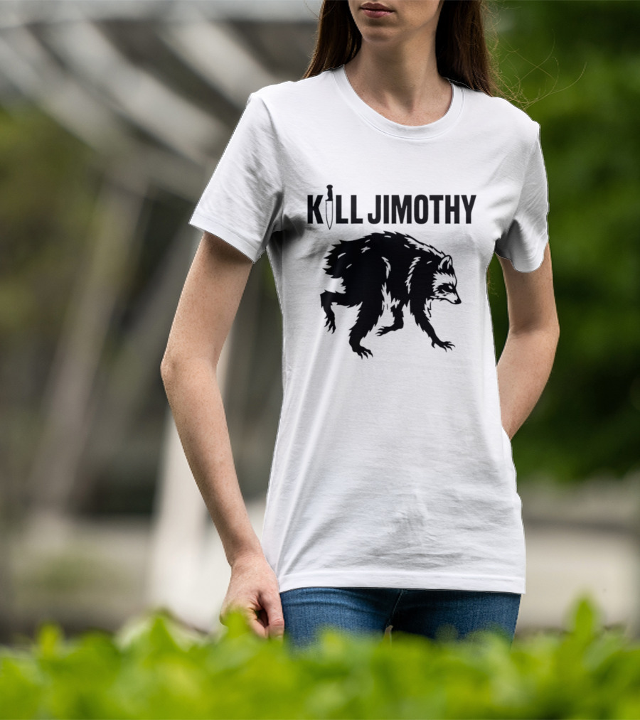 Kill Jimothy Raccoon Meme Knife T-Shirt