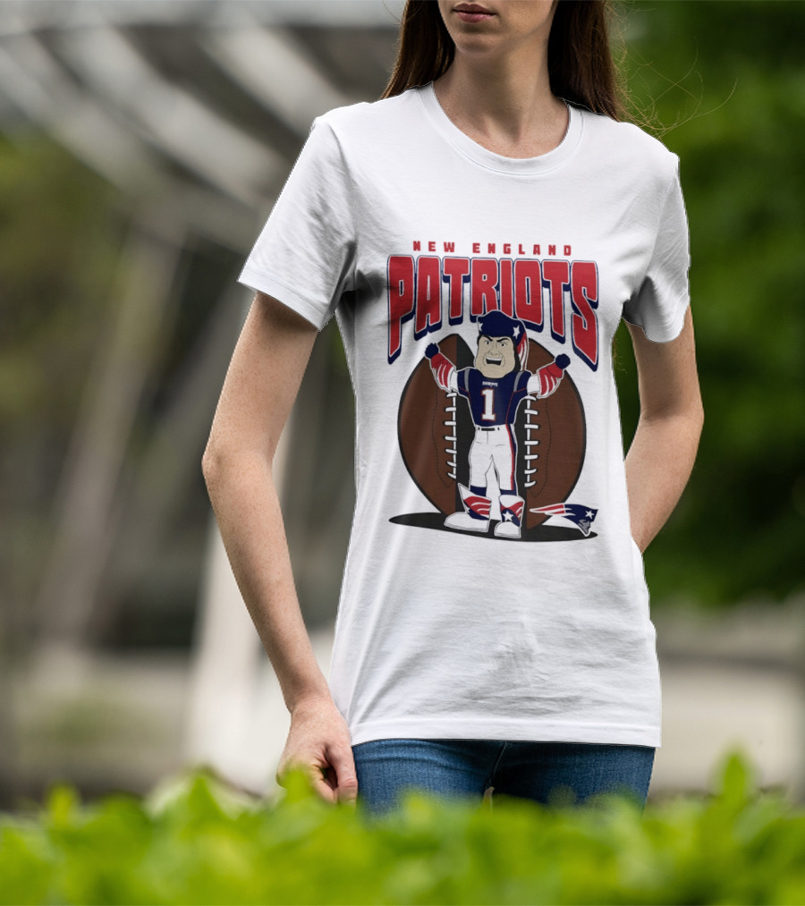 New England Patriots Pat Patriot Mania 2026 Football T-Shirt