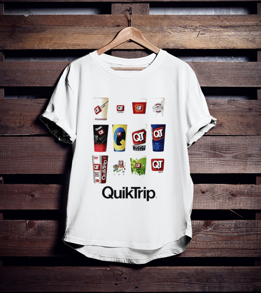 QuikTrip QT Fountain Drink Cup Collection Variety T-Shirt