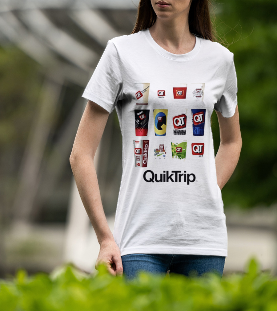 QuikTrip QT Fountain Drink Cup Collection Variety T-Shirt
