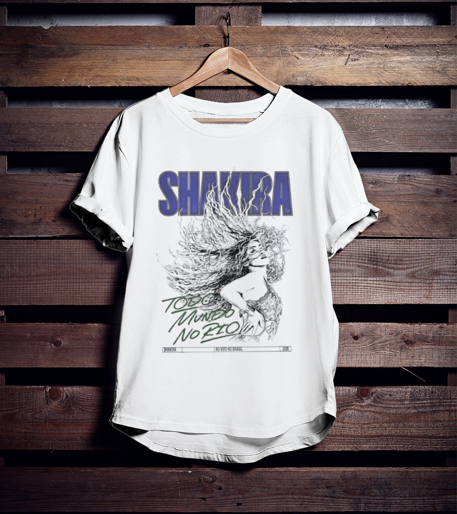 Shakira Todo Mundo No Rio Ao Vivo Brasil 2026 T-Shirt