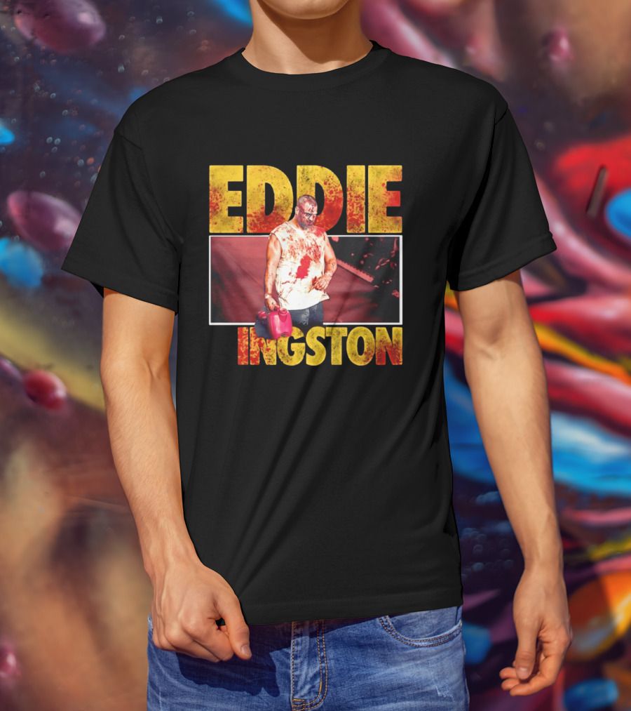 Eddie Kingston Bloody Gas Can Wrestler Image T-Shirt