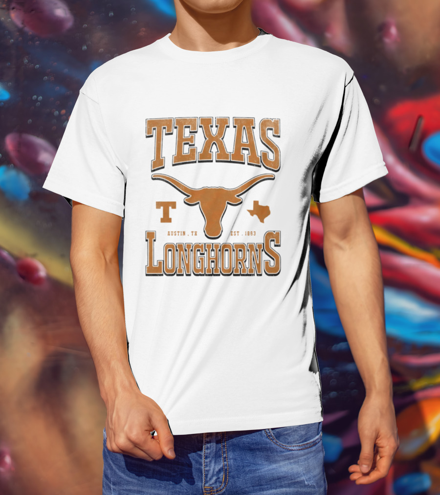 Texas Longhorns Austin TX Est 1883 Vintage Collegiate Spirit T-Shirt