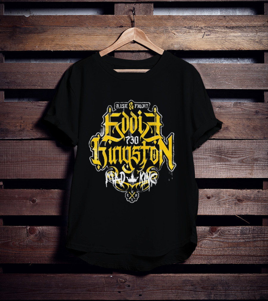 Eddie Kingston Rise And Fight Vintage Mad King Wrestling 730 T-Shirt