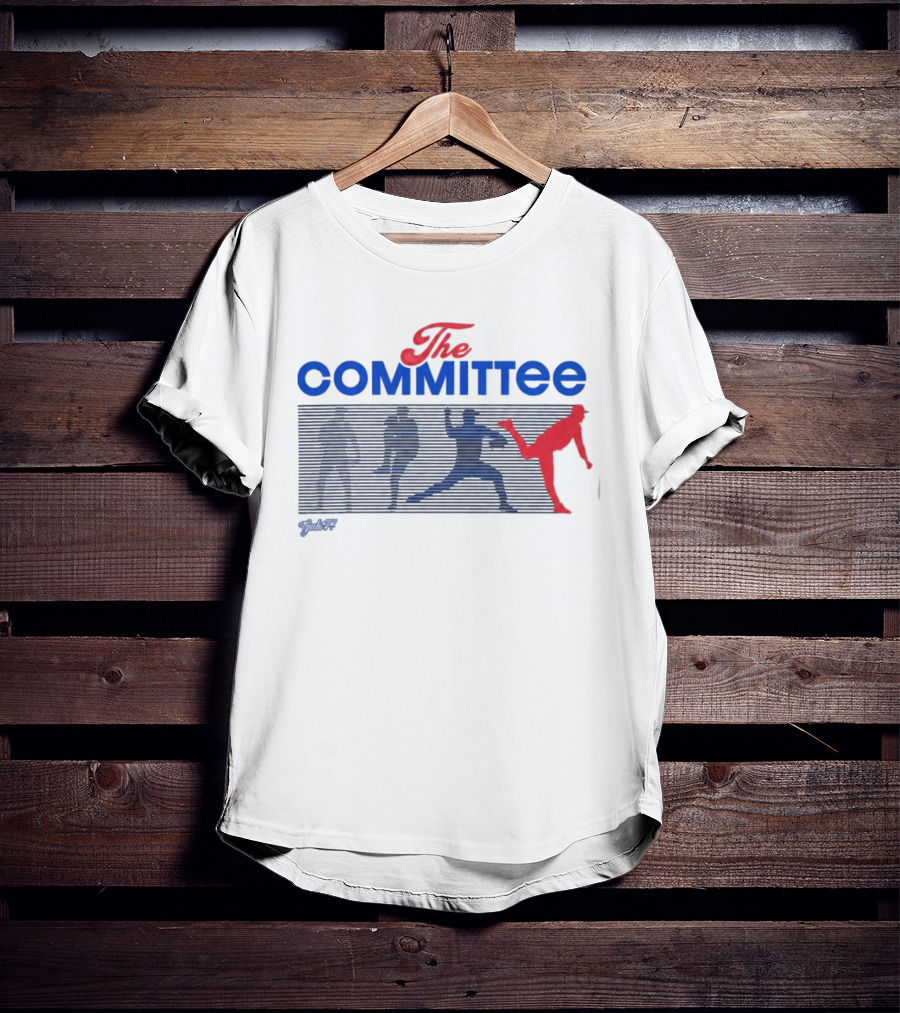 The Committee Gate 14 Podcast Baseball Pitcher Formation T-Shirt